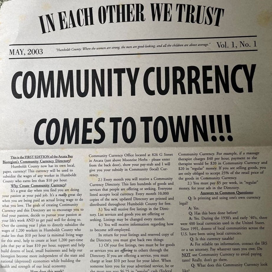 Read more about the article Community Currency – May 2023 Vol. 1 No. 1